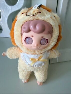 Blind Box Baby Lion Plush Purse Bag Charm Keychain Large So Cute!! Like New